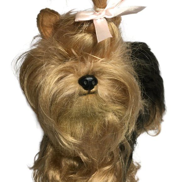 Domo Designs Lively & Lovely Shih Tzu Dog Plush Yorkshire Terrier Handcrafted - Picture 2 of 10